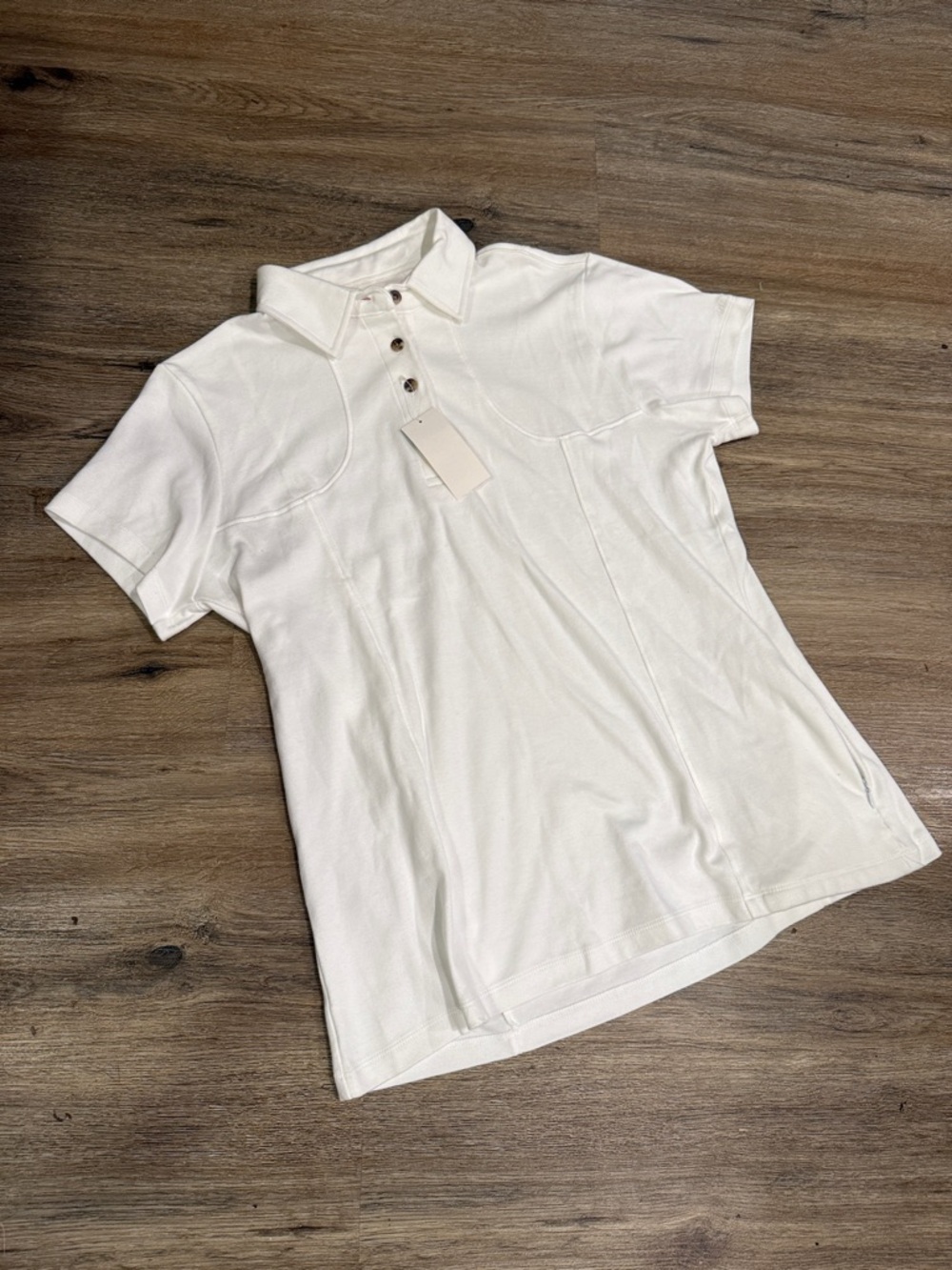 NWT Filson Cotton White Short-Sleeve Polo Top